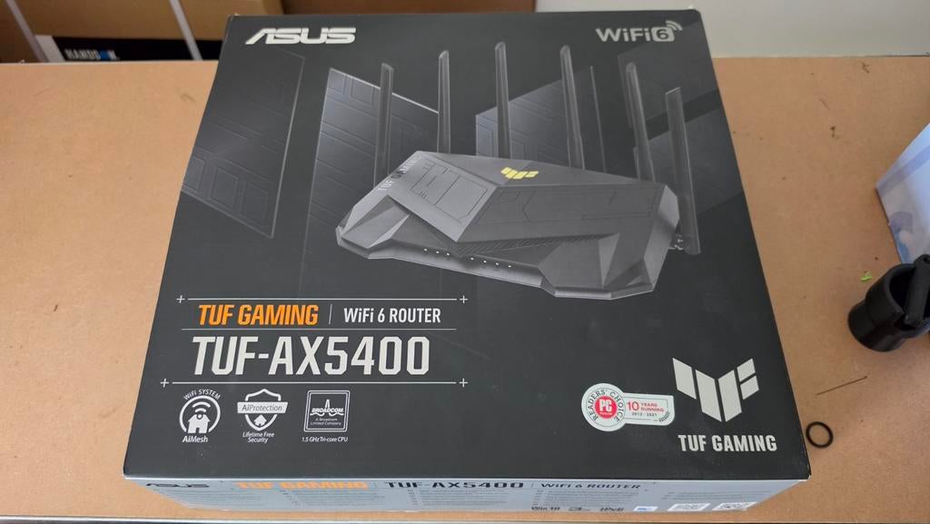 Asus TUF-AX5400 gaming router, Computers en Software, Routers en Modems, Ophalen of Verzenden, Zo goed als nieuw, Router, ASUS