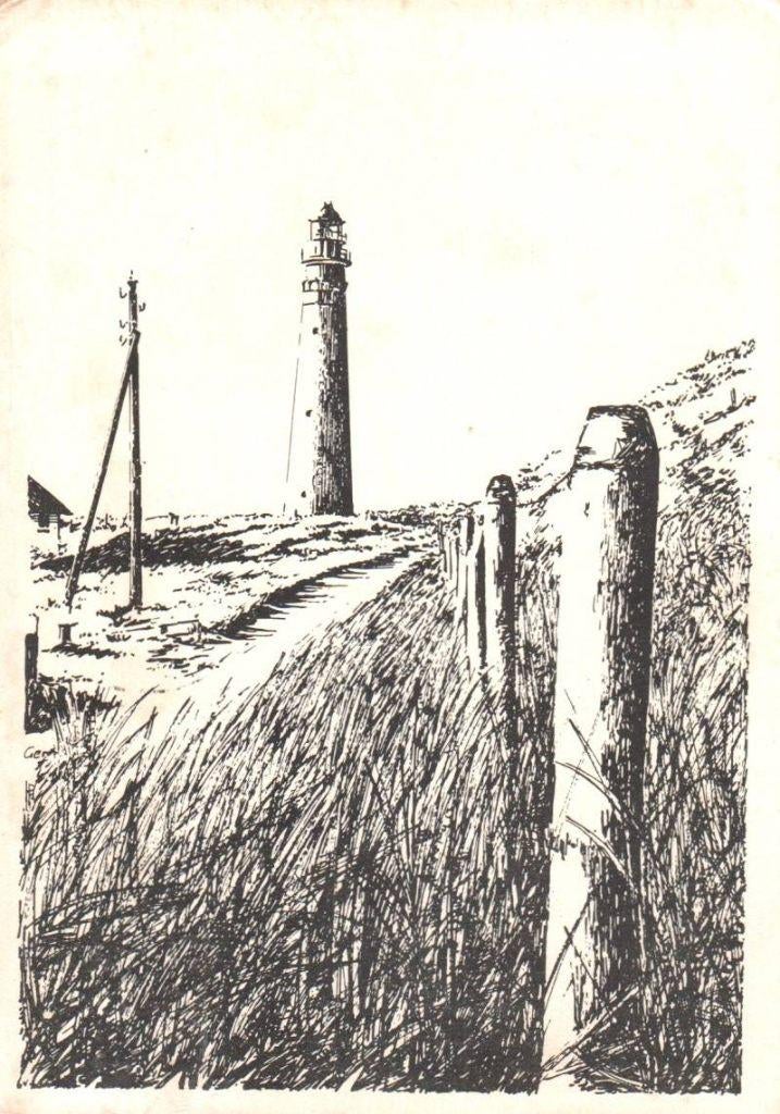 Schiermonnikoog -noorder Vuurtoren 'Simon Gerda'.1970., Verzenden, 1960 tot 1980, Gelopen, Waddeneilanden