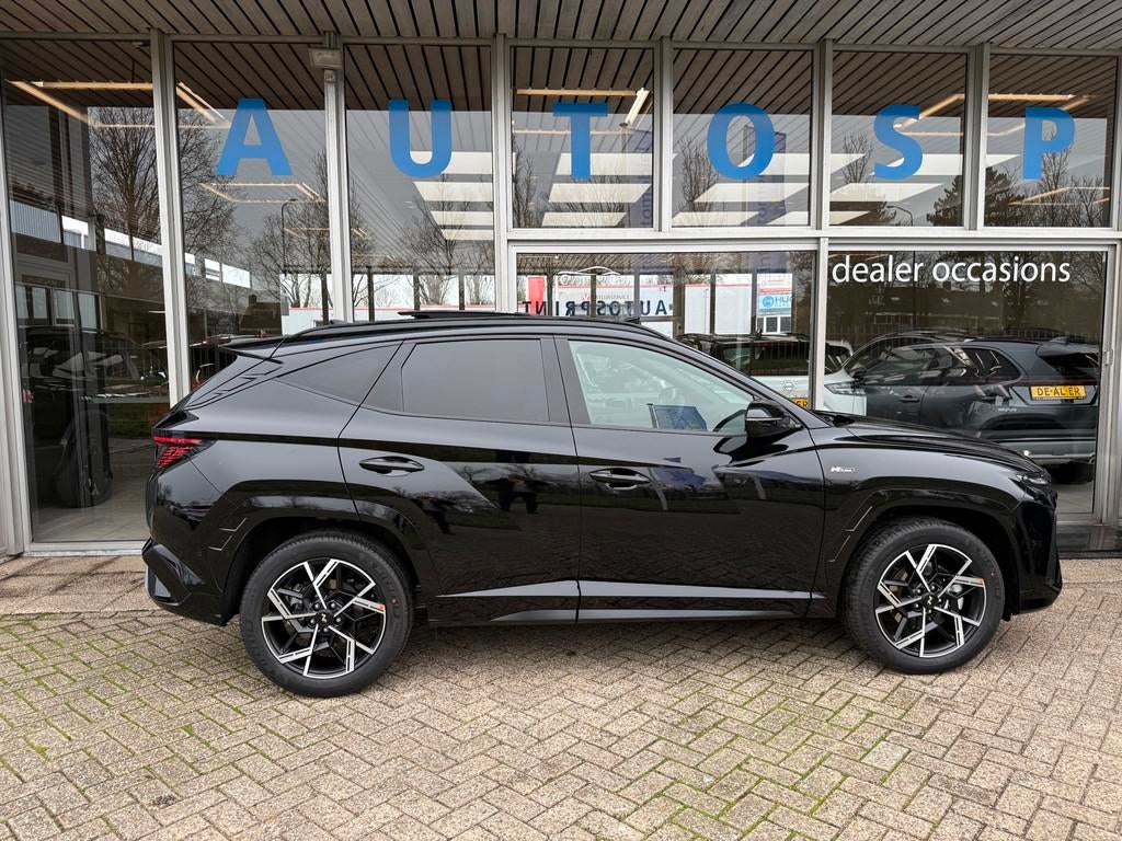 Hyundai Tucson 1.6 T-GDI HEV N Line Sky 215PK / PANO, 360 CA, Gebruikt, Zwart, 4 cilinders, Zwart