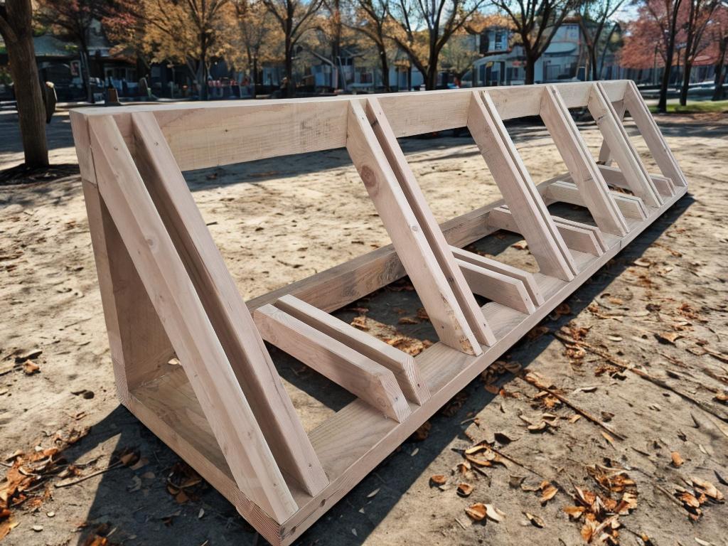 Houten fietsenrek op maat - fietsrek hout fietsparkeerplaats, Fietsen en Brommers, Ophalen of Verzenden, Nieuw