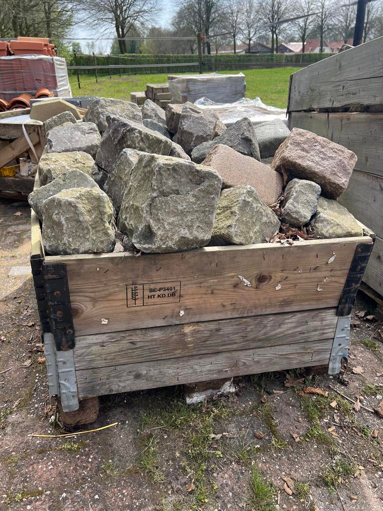 Grote kinderkoppen - Natuursteen keien voor tuin en oprit, Tuin en Terras, Grind, Keien en Split, Gebruikt, Graniet, Ophalen of Verzenden
