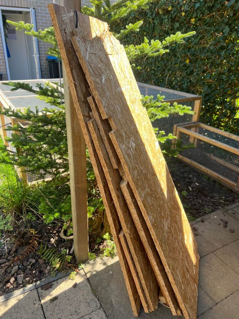 OSB Platen van oude stellingkast, gratis op te halen, Ophalen, Gebruikt, Minder dan 25 mm, Plank