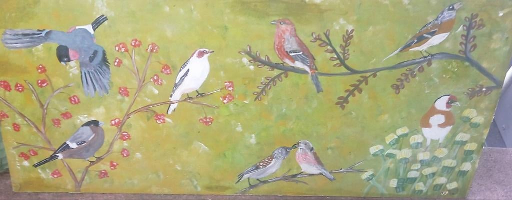 Schilderijen trespa Handgeschilderd, Dieren en Toebehoren, Meerdere dieren