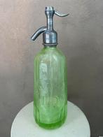 Antieke franse siphon uranium spuitfles gravure tekst anna, Ophalen of Verzenden