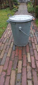 Antieke zinken vuilnisemmer, Ophalen of Verzenden