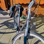 Heren fiets  grijs met fietstassen, Ophalen of Verzenden, Gebruikt, Overige merken, Versnellingen