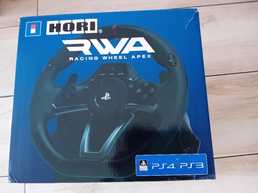 Hori Racing Wheel Apex RWA Race Stuur  PS4 + PS3, Spelcomputers en Games, Ophalen of Verzenden, Zo goed als nieuw, Stuur of Pedalen