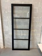 Svedex NDB 900 83x211.5 Opdek links BlankGlas zwart afgelakt, 80 tot 100 cm, Binnendeur, Ophalen of Verzenden, Zo goed als nieuw