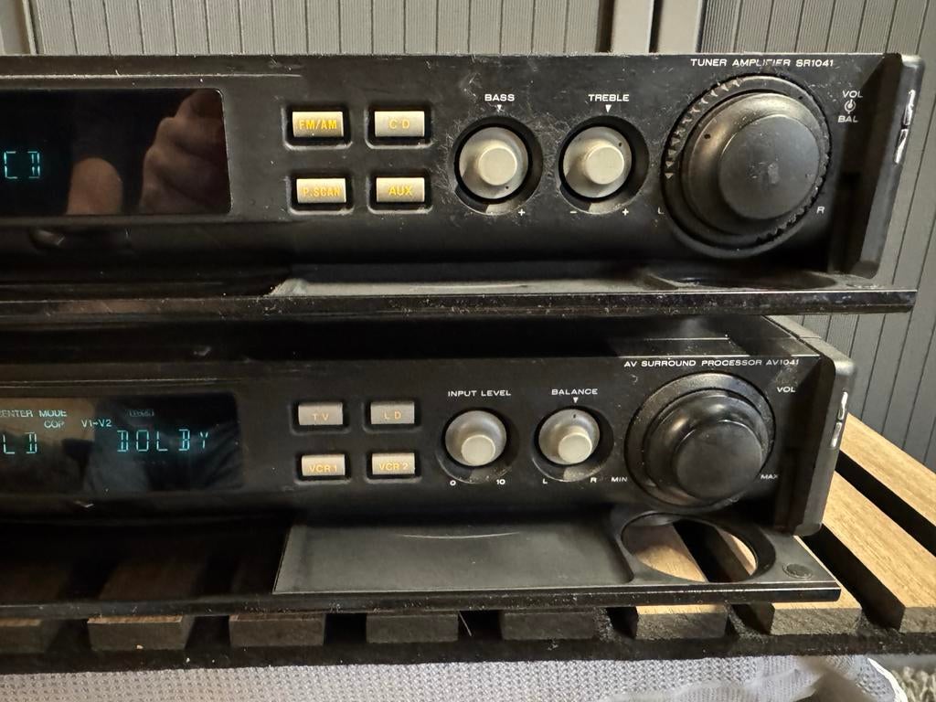 Marantz SR1041 Tuner Versterker & AV1041 Processor Set, Marantz, Gebruikt, Ophalen of Verzenden, 60 tot 120 watt
