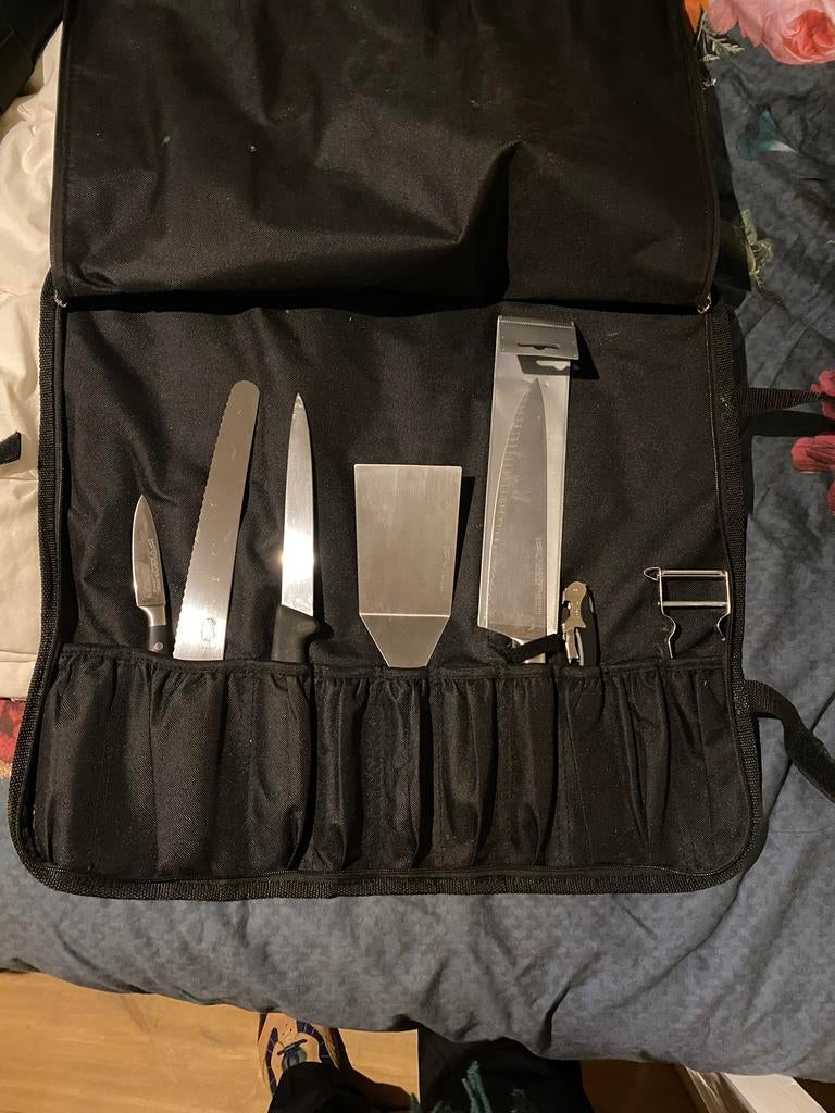 Messenset Victorinox 7 delig, Ophalen of Verzenden, Zo goed als nieuw, Rvs of Chroom