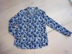 blauwe blouse ERFO maat 38, Ophalen of Verzenden, Gedragen, Maat 38/40 (M), Blauw