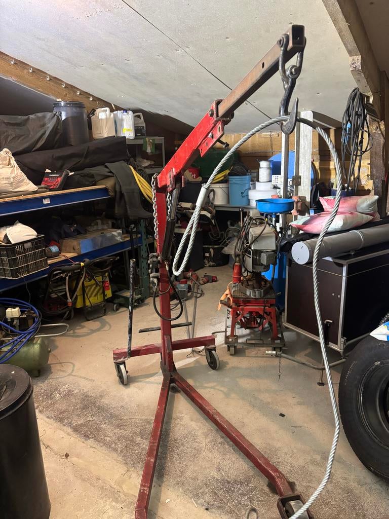 Garage motor takel, Ophalen, Gebruikt