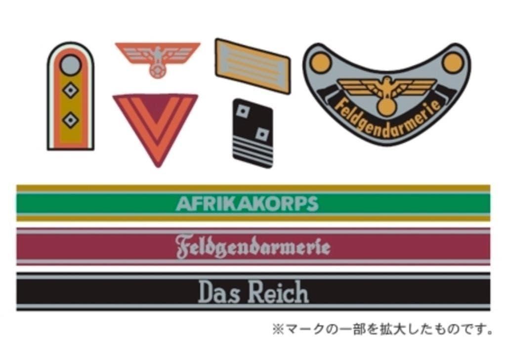 Tamiya 12641 WWII German Military Insignia Decal Set 1/35, Hobby en Vrije tijd, Modelbouw | Figuren en Diorama's, Verzenden, Nieuw