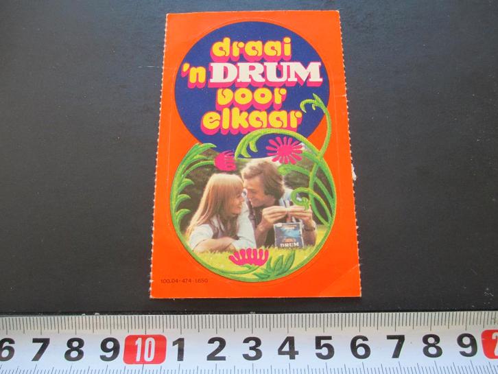 sticker tabak draai 'n DRUM voor elkaar shag*, Verzamelen, Stickers, Zo goed als nieuw, Ophalen