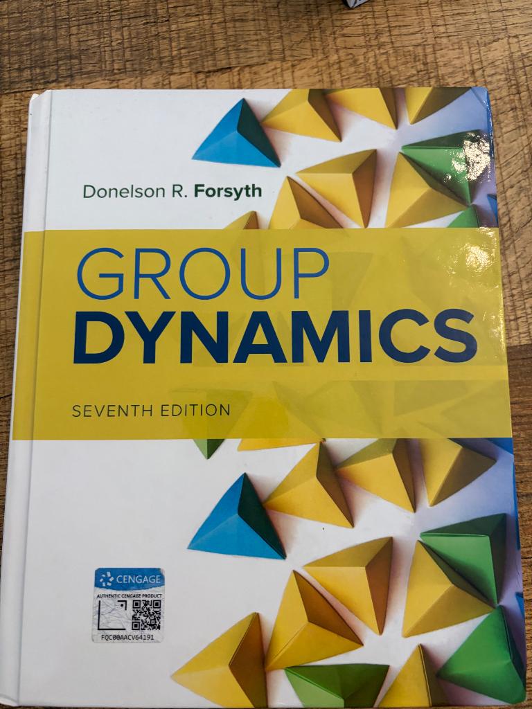 Group Dynamics, Ophalen of Verzenden, Zo goed als nieuw, Sociale psychologie, R Forsyth