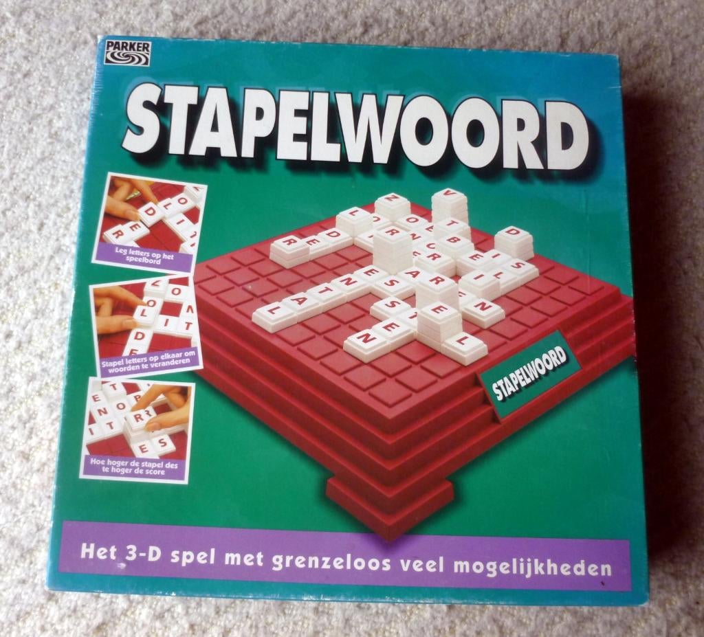 Stapelwoord Parker - compleet - zgan, Hobby en Vrije tijd, Gezelschapsspellen | Bordspellen, Een of twee spelers, Ophalen of Verzenden