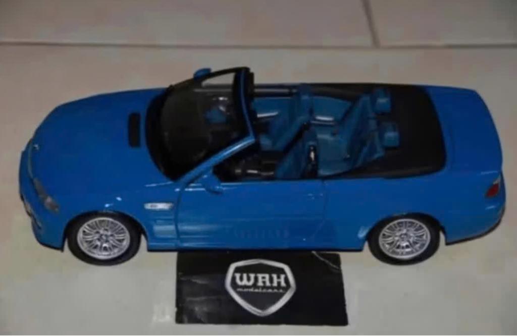 1:18 BMW M3 E46 CABRIOLET laguna seca blue Kyosho no box WRH, Hobby en Vrije tijd, Modelauto's | 1:18, Verzenden, Zo goed als nieuw