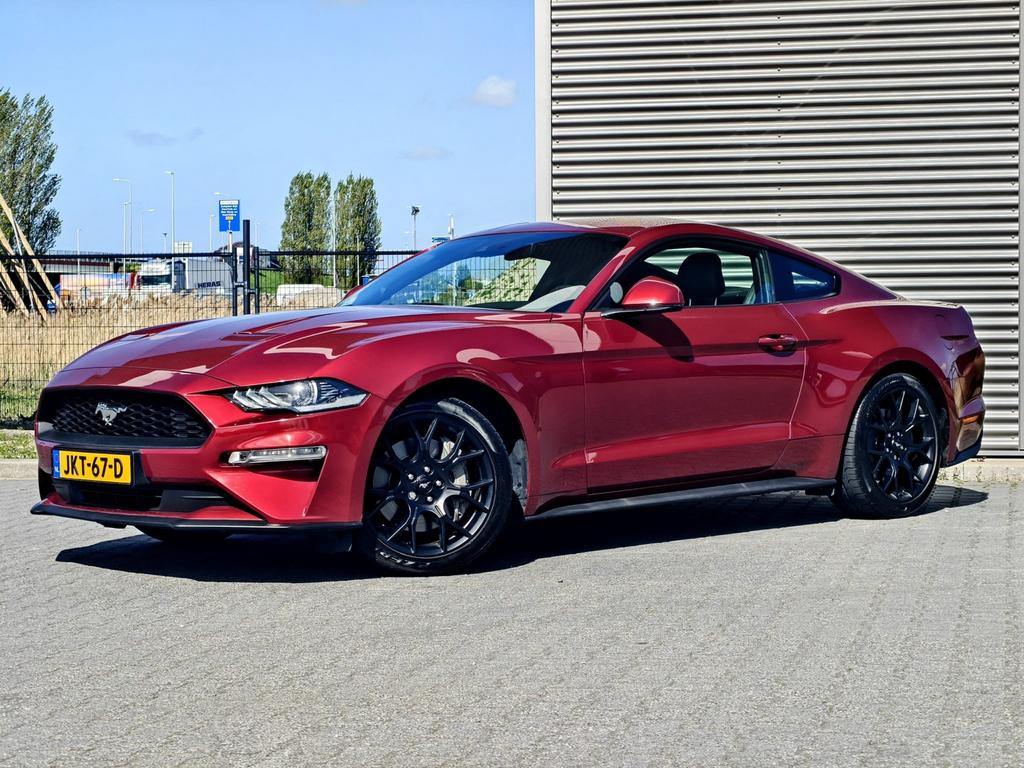 Ford Mustang 2.3 Ecoboost | handgeschakeld | Dealer onderh., 290 pk, Achterwielaandrijving, Zwart, 4 cilinders