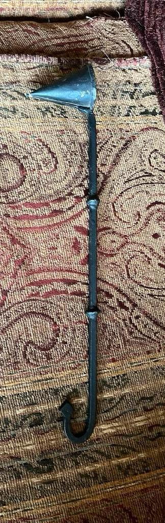 Oude Metalen Zwarte Kaarsendover ( Kerk), Ophalen of Verzenden