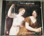 LUCA MARENZIO-9E MADRIGALEN-BOEK 1599- LA VENEXIANA-CD, Ophalen of Verzenden, Barok, Zo goed als nieuw