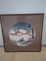 Geborduurde schilderij, Ophalen of Verzenden, Hout, 75 cm of meer