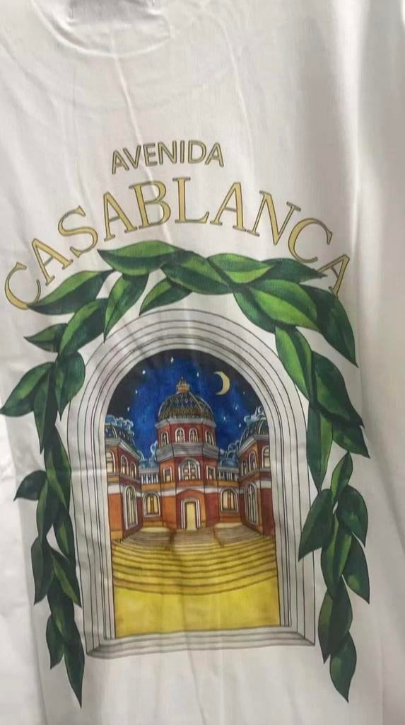 Casablanca T-shirt met print - Nieuw, Kleding | Heren, T-shirts, Verzenden, Nieuw, Overige maten, Wit
