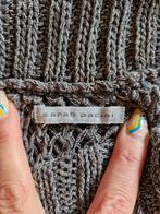 Sarah Pacini opengewerkt lange top grote kraag mt 3 = L zgan, Overige kleuren, Sarah Pacini, Maat 42/44 (L), Ophalen of Verzenden