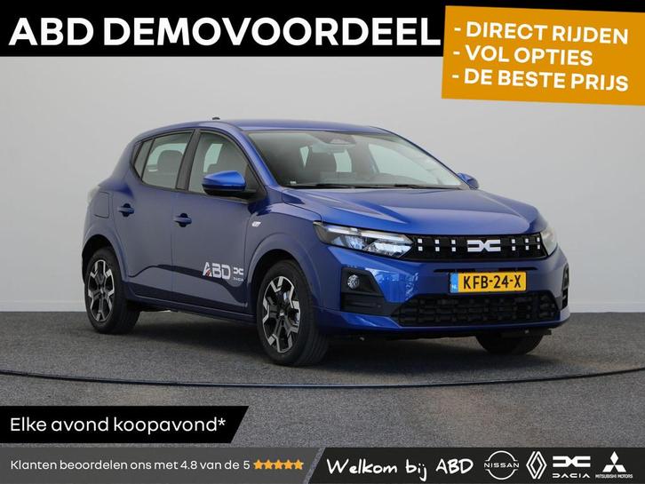 Dacia Sandero Eco-G 120pk journey Automaat | Pack Driving |, Auto's, Dacia, Bedrijf, Te koop, Sandero, 360° camera, ABS, Achteruitrijcamera