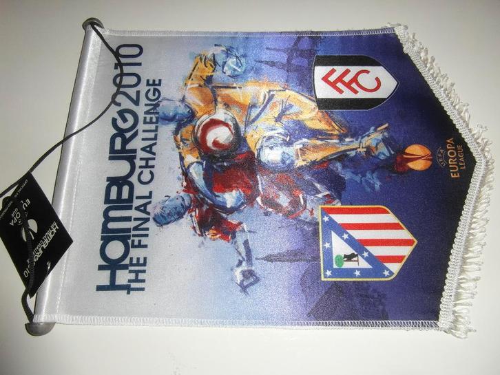 vaan europa league finale 2010  fullham fc atletico madrid, Verzamelen, Sportartikelen en Voetbal, Zo goed als nieuw, Vaantje of Sjaal