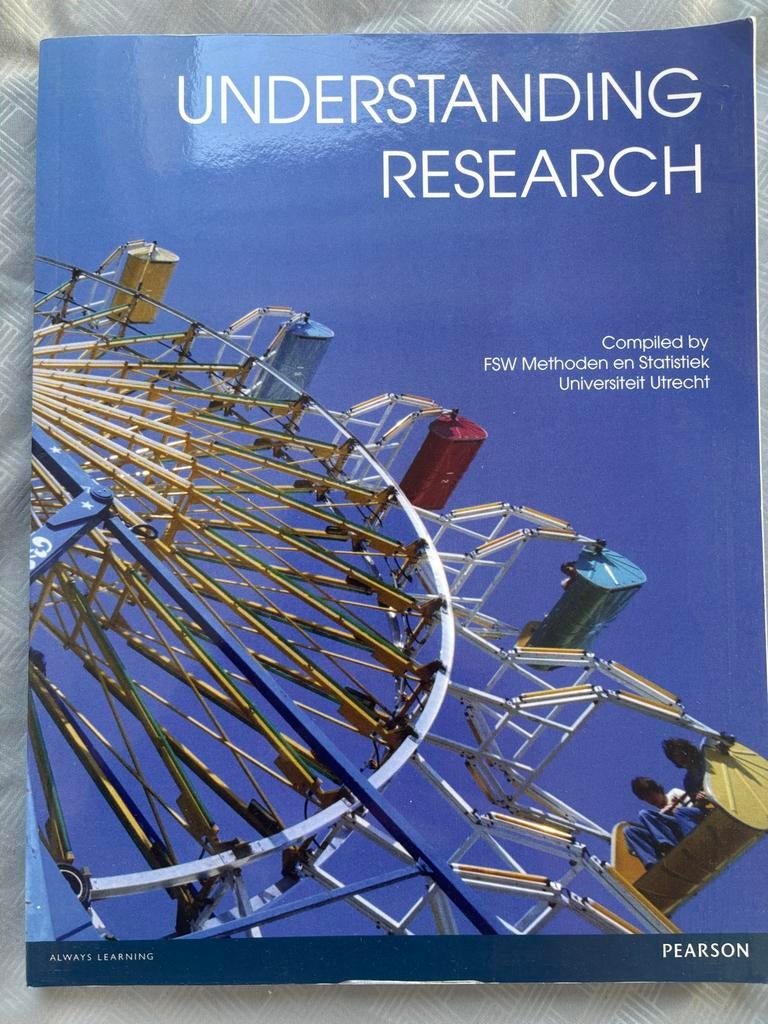 Understanding Research - Universiteit Utrecht, Boeken, Studieboeken en Cursussen, Ophalen, Gamma, Zo goed als nieuw, WO