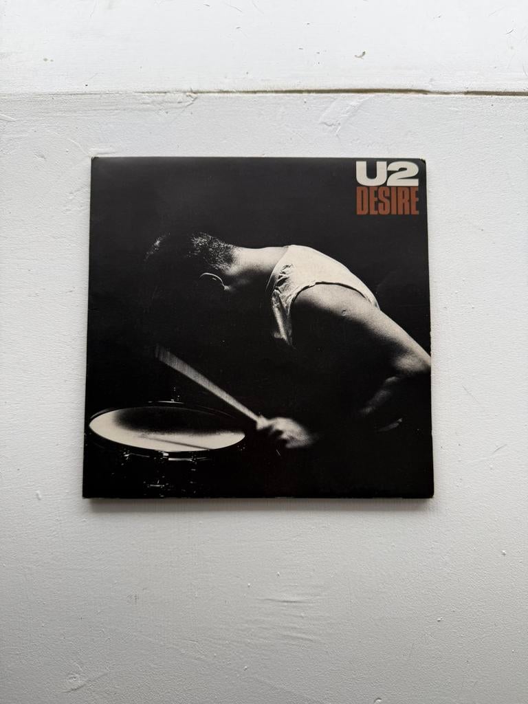 Single U2 “Desire” 1988, Cd's en Dvd's, Vinyl Singles, Gebruikt, Overige formaten, Ophalen of Verzenden, Pop