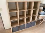 16 vaks kallax open kast vakkenkast 4x4 bruin Ikea, Ophalen, 100 tot 150 cm, 5 laden of meer, 100 tot 150 cm