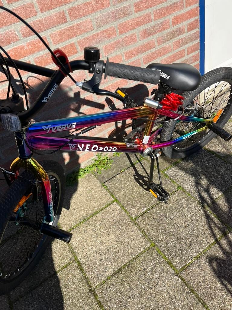 BMX STUNT FIETS REGENBOOG, Fietsen en Brommers, Fietsen | Crossfietsen en BMX, Ophalen, Gebruikt, Staal, Stuur 360° draaibaar