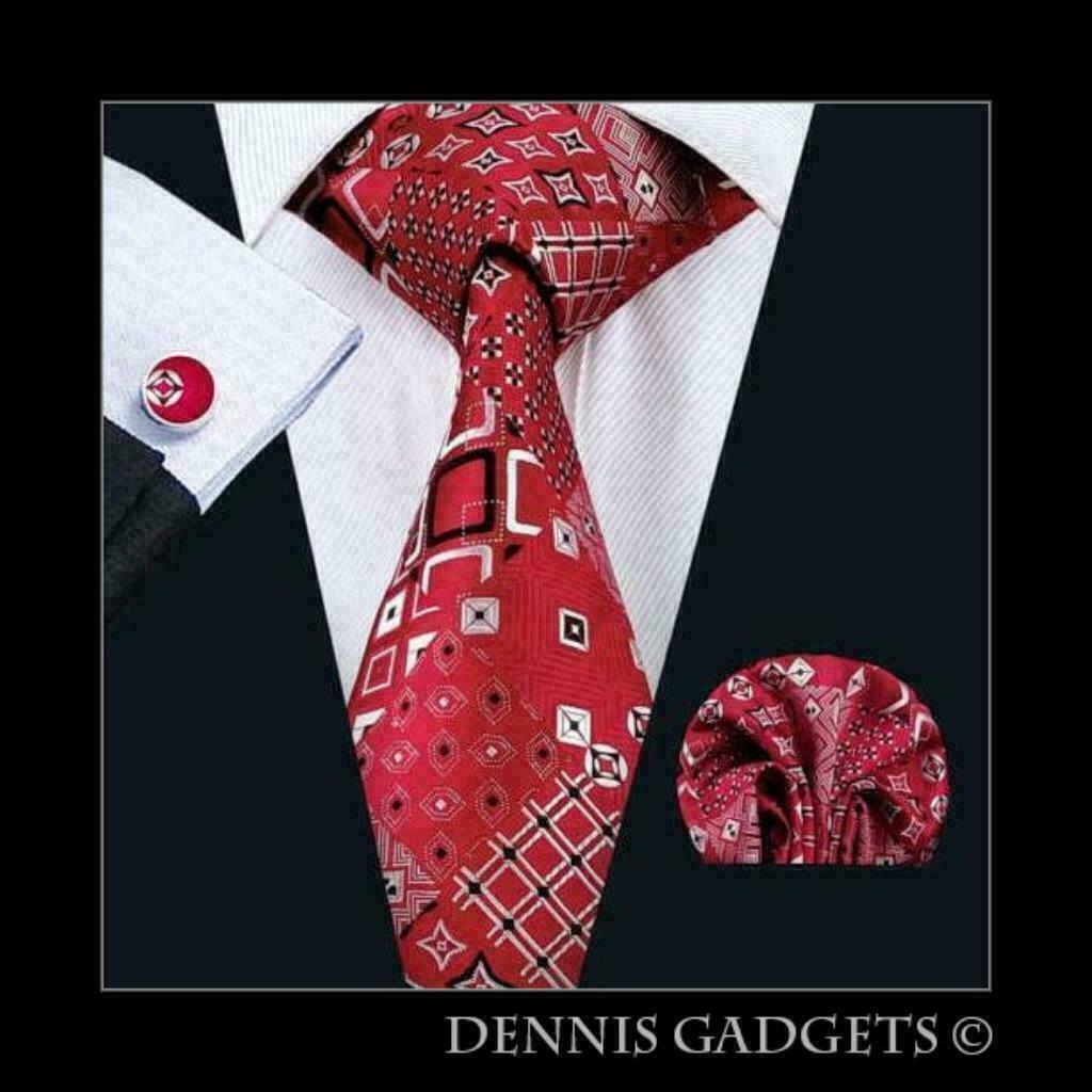 Dennis Gadgets: 100 % zijden stropdas ( 3 delig !! ) DG 1496, Kleding | Heren, Stropdassen, Ophalen of Verzenden, Nieuw, Rood