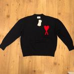 Zwarte AMI Alexandre Mattiussi trui met rood hart logo, L, Kleding | Heren, Truien en Vesten, Ophalen of Verzenden, Zo goed als nieuw