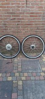 Elektrische fietswielen met motor, 28 inch, Fietsen en Brommers, Fietsonderdelen, Wiel, Gebruikt, Onbekend, Algemeen