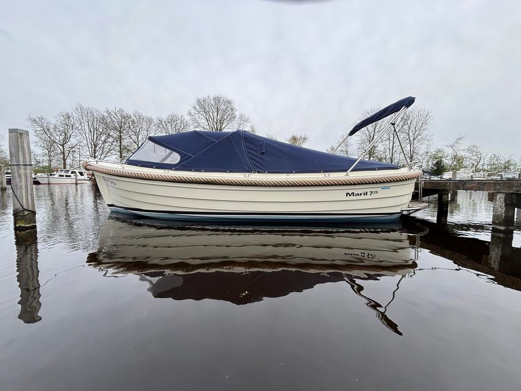 Maril 725 Vetus 42pk - Boegschroef toilet koelkast vaarklaar, Watersport en Boten, Ophalen, Binnenboordmotor, 6 meter of meer