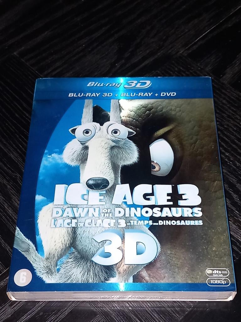 Ice Age 3: Dawn of the Dinosaurs 3D Blu-ray + DVD, Gebruikt, 20th Century Fox Home Entertainment, Info@20thcenturyfox.nl, Postbus 1234, 1000 AE Amsterdam, Nederland