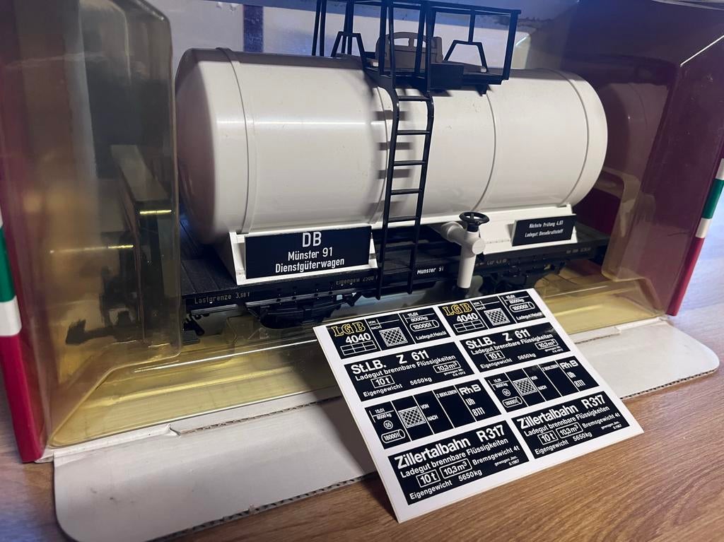 LGB tankwagon, volledig wit, Ophalen of Verzenden, Zo goed als nieuw