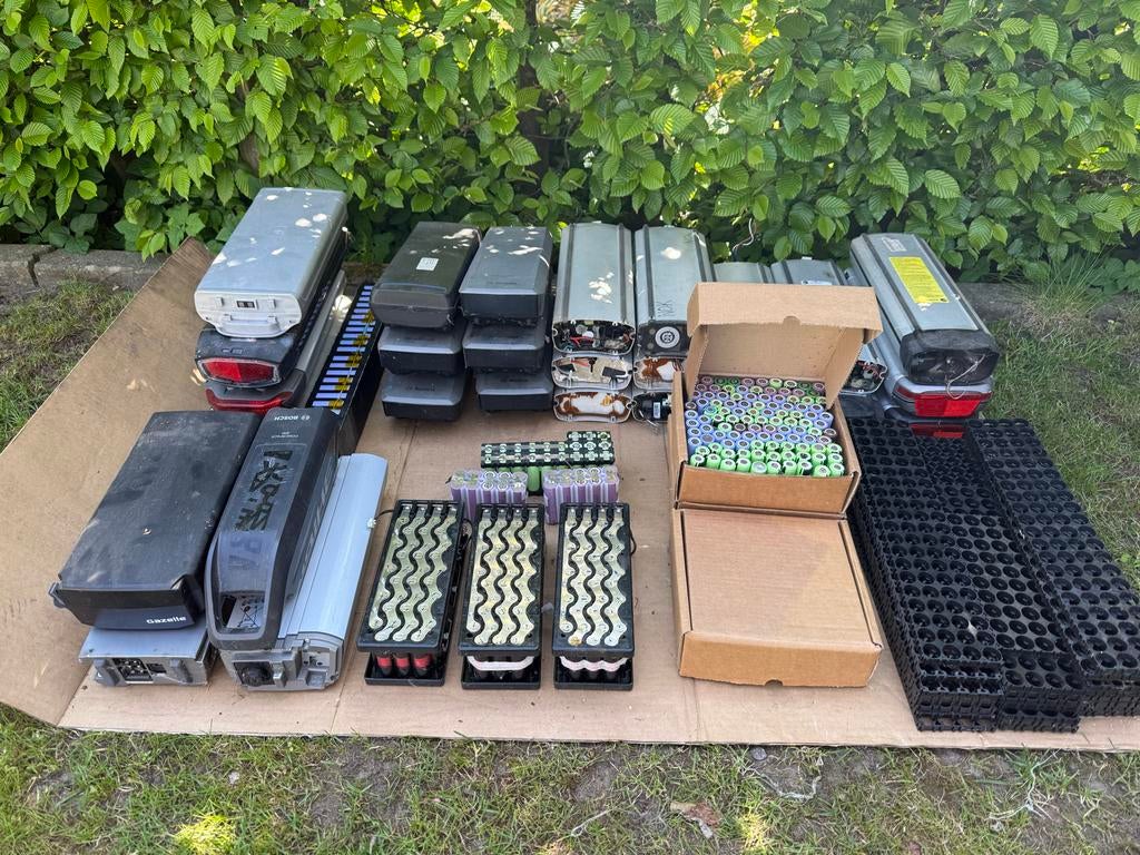 Partijen e-bike accu's, 18650 cellen en houders, Ophalen of Verzenden, Gebruikt