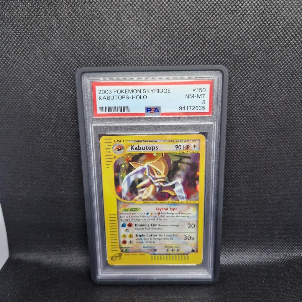Kabutops Holo Skyridge PSA 8, Ophalen of Verzenden, Zo goed als nieuw