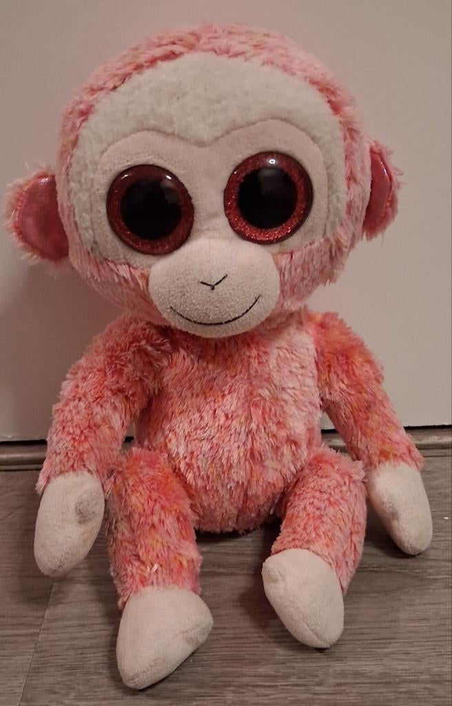 Ty beanie boo aap Ruby 24 cm, Ophalen of Verzenden, Zo goed als nieuw, Overige typen