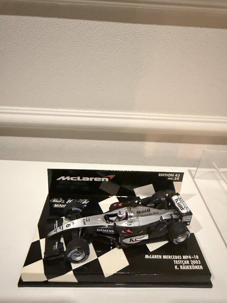 Minichamps 1:43 McLaren Mercedes MP4-18 2003 - K. Räikkönen, Ophalen of Verzenden, Nieuw, Auto, MiniChamps
