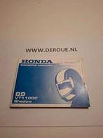 120 0WNERS MANUAL HONDA VT1100C SHADOW 1989 USED, Motoren, Ophalen of Verzenden, Honda