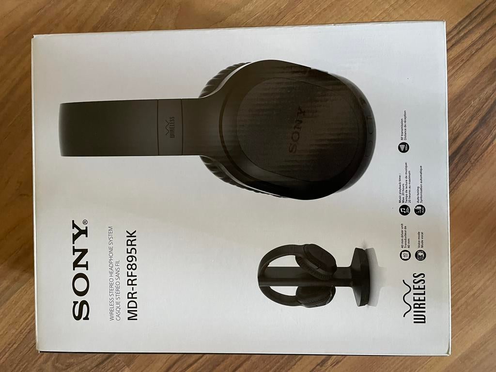 Sony draadloze koptelefoon MDR-RF895RK, Ophalen, Zo goed als nieuw, Over oor (circumaural), Sony