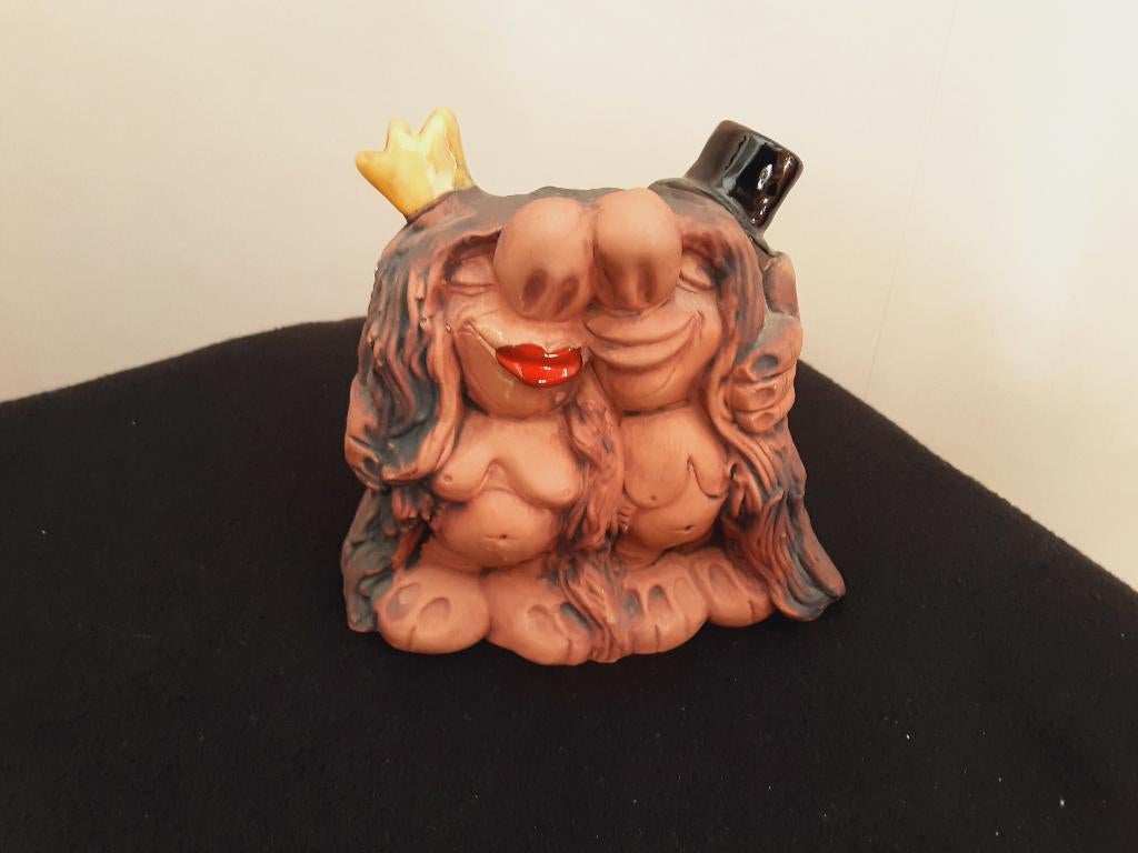 Zweedse Vintage Keramieke BruiloftsTrollen - Jie Gantofta, Ophalen of Verzenden