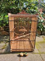 Antieke Vogelkooi, Dieren en Toebehoren, Vogels | Hokken en Kooien, Ophalen of Verzenden, Hout, Vogelkooi