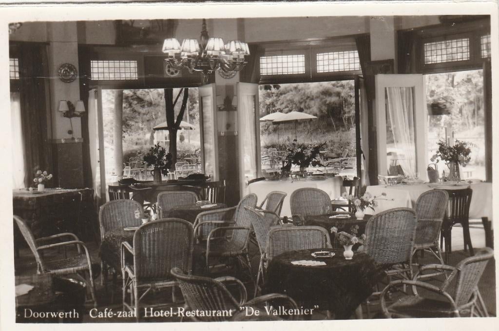 doorwerth- interieur hotel de valkenier, Verzamelen, Ophalen of Verzenden, 1940 tot 1960