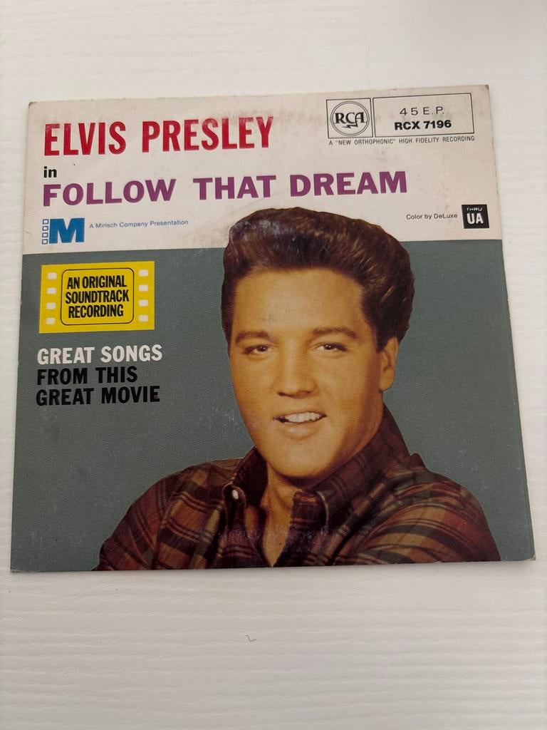 Elvis- Follow That Dream EP 45 toeren, Ophalen of Verzenden, Zo goed als nieuw, Cd of Plaat