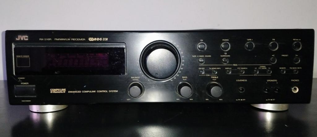 JVC RX-316R Stereo Receiver, Audio, Tv en Foto, Versterkers en Receivers, Gebruikt, Stereo, 120 watt of meer, JVC, Ophalen of Verzenden